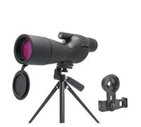 25-75x60 HD Spotting Scope Zoom Monocular Powerful Telescope Bak4 Prism ED Lens For Outdoor Camping Bird Watching Shooting(D black)