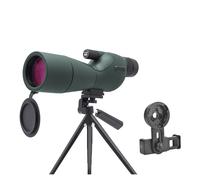 25-75x60 HD Spotting Scope Zoom Monocular Powerful Telescope Bak4 Prism ED Lens For Outdoor Camping Bird Watching Shooting(C green)