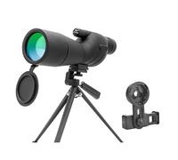 25-75x60 Spotting Scope Zoom Telescope BAK4 Prism Waterproof Powerful Monocular For Birdwatching Target Shooting Outdoor Camping(With tripod and clip)