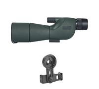 25-75x60mm HD Spotting Scope ED Lens Powerful Monocular Zoom Telescope Bak4 Prism For Outdoor Camping Bird Watching Shooting(Green with clip)