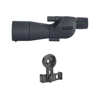 25-75x60mm HD Spotting Scope ED Lens Powerful Monocular Zoom Telescope Bak4 Prism For Outdoor Camping Bird Watching Shooting(Black with clip)