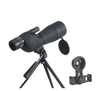 25-75x60mm HD Spotting Scope ED Lens Powerful Monocular Zoom Telescope Bak4 Prism For Outdoor Camping Bird Watching Shooting Clear Image(Black set)