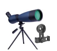 25-75x70 HD Spotting Scope Zoom Monocular BAK4 Prism Waterproof Telescope For Target Shooting Bird Watching Outdoor Camping(H blue 25-75x70)