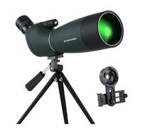 25-75x70 Telescope Spotting Scope Zoom Monocular BAK4 Prism Telescope With Tripod For Target Shooting Bird Watching Waterproof(25-75x70 Green D)