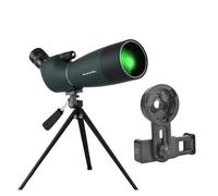 25-75x70 Zoom HD Monocular Spotting Scope FMC Waterproof Telescope W/Tripod For Shooting Birding Camping Hunting Optics Clear Image(GreenWithTripod clip)