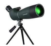 25-75x70 Zoom HD Monocular Spotting Scope FMC Waterproof Telescope W/Tripod For Shooting Birding Camping Hunting Optics(Green With tripod)