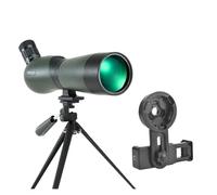 25-75x70 Zoom Spotting Scope HD Monocular High Magnification Waterproof Telescope W/Table Tripod For Birding Hunting Traveling Powerful Eyepiece And Magnification(Green with clip)