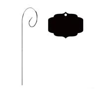 25 Acrylic Plant Identification Tags with Supporting Poles for Managing Herb Vegetable and Flower Crops (Style E)
