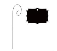 25 Acrylic Plant Identification Tags with Supporting Poles for Managing Herb Vegetable and Flower Crops (Style C)