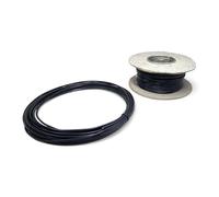 25 Amp 2mm² Single Core Cable 12v 24v Thin Wall Stranded Copper Wire (Black - 5 Metre Coil)