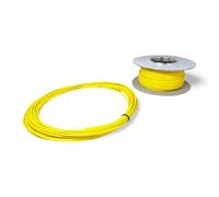 25 Amp 2mm² Single Core Cable 12v 24v Thin Wall Stranded Copper Wire (Yellow - 5 Metre Coil)