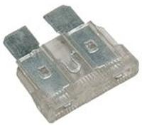 25 Amp ATO Standard Car Blade Fuse - Clear - Pack Of 10