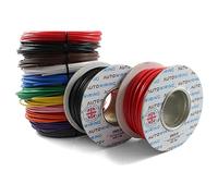 25 AMP Rated 2mm² Single Core Stranded Copper Cable 12v 24v Thin Wall Wire (10M 20M 50M 100M) (ORANGE, 10M Coil)