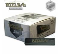 (25 Booklets (Half Box)) RIZLA SILVER KING SIZE Slim Ultra Thin Cigarette Rolling Papers
