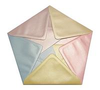 25 C6 Pearl Coloured Envelopes (114x162mm - 4.5x6.4) Pink, Blue, Champagne, Lilac, Oyster - for Greetings Card Crafts & Party Invitations - Packed by The CandyRushTM Charity