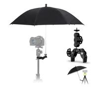 25'' Camera Umbrella with Super Clip,Adjustable Tripod Umbrella Rain Cover Protector Sunshade for A7V A7IV A7III A7II A7C A7M5 EOS R5 II III R6 Z6III Z8 XbotGo Outdoor Photography for Rain Snow