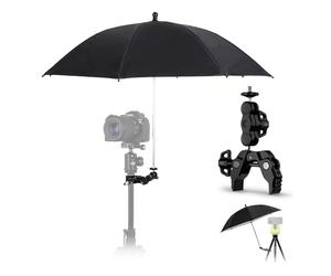 25'' Camera Umbrella with Super Clip,Adjustable Tripod Umbrella Rain Cover Protector Sunshade for A7V A7IV A7III A7II A7C A7M5 EOS R5 II III R6 Z6III Z8 XbotGo Outdoor Photography for Rain Snow
