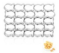 25 Cavity Goldfish Cracker Cutter, Stainless Steel Small Goldfish Cutter, Mini Gold Molds for Crackers, Non-Stick Dough Baking Tool for Cookie Baking Gadgets