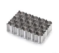 25-Cavity Stainless Steel Goldfish Cookie for mold for 25-Cavity | Stainless Steel, 10.5x7x2.2cm, Easy Clean, for ideal For Cookies, Fondant, Cakes, Sandwiches