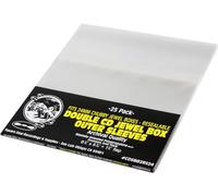 (25) CD Resealable Outer Sleeves - Oversize - Fits Chubby 24mm CD Jewel Boxes - Super Clear, Archival Quality, Premium 2 mil Thick #CDSB02RS24