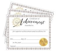 25 Certificate of Achievement Awards, 8x10" Blank Award Certificates Paper for Students Teachers Employees, Certificate of Completion Employee of The Month -01