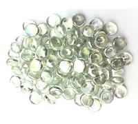 25 Clear Glass Pebbles