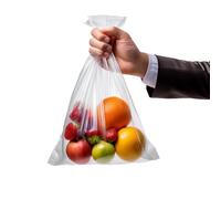 25 Clear Polythene Food Grade Storage Bags (10" x 15" / 250mm x 375mm) HD | Heavy Duty 50 Mu / 200 Gauge, High Clarity, Food Safe, Large Plastic Freezer & Sandwich Bags, Multipurpose & Reusable