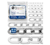 25-cm = 0,25-Meter 13-mm Thick Stainless Steel Chain V4A Short-Linked from NietFullThings on Piece Anchor Chain DIN 5685 DIN 766 0,25-m