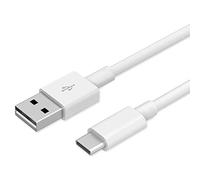 25 CM White USB C Cable Type C Fast Charger Charging Data Compatible For Huawei P Smart Z, Samsung Galaxy A20e, A50, A70, Google Pixel 2 3 3a,OnePlus 7 Pro,Xperia L3,Moto G7 Power (25 CM, White)