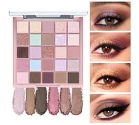 25 Colors Eyeshadow Palette, Matte and Glitter Eyeshadow, Multipurpose Makeup Palette, Highly Pigmented Earth-tone Eyeshadows, Eye Shadow Pallets for Women