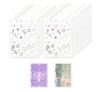 25 Counts Card Sleeves, Clear Plastic Hard Penny Card Sleeves,Card Protectors Fit for MTG Game Card,Standard Cards,Baseball Card, Sports Cards (Heart, 97×69mm)