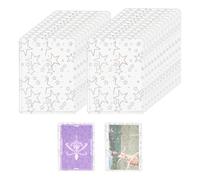 25 Counts Card Sleeves, Clear Plastic Hard Penny Card Sleeves,Card Protectors Fit for MTG Game Card,Standard Cards,Baseball Card, Sports Cards (Five-Pointed Star, 97×69mm)