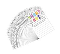 25 Counts Fun Shout Out Cards Recognition Reward Cards 4x6Inch Reward for Students Teachers Employees Office Staff Classroom Incentive