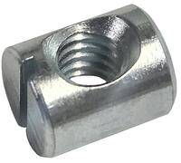 (25) Cross Dowels/Barrel Nuts - 1/4-20 12mm X 10mm Zinc-Plated CNC