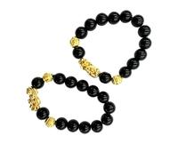 25 Dark Monochrome Beaded Bracelets Uniform Deep Shade Beads Single Decorative Figure Accent Single Strand Wrist Accessory For Adult Quiet Luxury Wear
