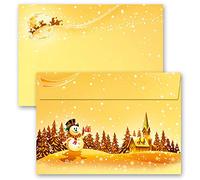 25 envelopes Festive Wishes Christmas DIN C6 (162x114 mm) | Paper-Media