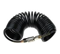 25-Foot Heavy-Duty PE Air Compressor Hose with Quick-Coupler Adapter for Inflating Tools, 200 PSI