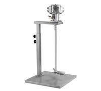 25 Gallon Pneumatic Agitator 1/5HP Paint Stirring Machine Bracket Mixer Air Blender Stirrer Powered Liquid Lifting Platform Coating Mixing Stainless Steel(Manual aluminum alloy)
