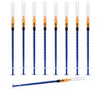 25 Gauge 1.0 Inch Lab Supplies, 1ml/cc Disposable Luer Slip Syringe for Measuring and Dispensing, Individually Packaged 100Pack