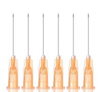 25 Gauge 1 Inch 25mm Luer Lock Industrial Dispensing Accessories Supplies, Pack of 100, LUXIBOLL Individually Packaged