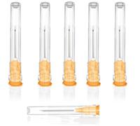 25 Gauge 5/8 Inch Luer Lock Dispensing Lab Supplies Individually Sealed Wrapped - 100 Pack/Box