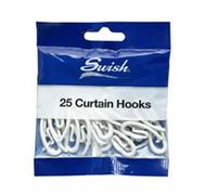 25 Genuine Swish curtain hooks