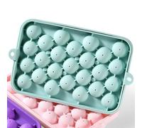25 Grids Ice Cube Tray, Flexible Silicone Easy Release Ice Ball Mold Sphere Mold Round Ball Tray for Chilling Cocktail Tea Coffee