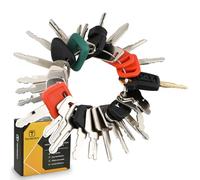 25 Heavy Equipment Keys, Master Key Set for Cat Caterpillar John Deere Case Bobcat JLG JCB Volvo Hyster Ford New Holland Yanmar Takeuchi Kubota Komatsu Construction Heavy Equipment Machine
