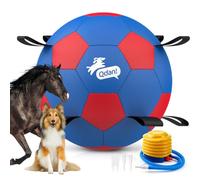 25" Herding Ball for Dogs with Straps, Outdoor Dog Toys for Herding Chasing Training, Interactive Large Dog Herding Ball for Australian Shepherd, Giant Dog Ball for Border Collie, Blue Heeler & Horses