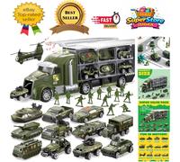 25-in-1 Army Vehicle Playset: Stimulate Imaginative Play for Boys Aged 3-7