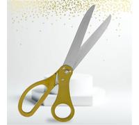 25 inch gold scissors for large opening, heavy duty 25 inch giant scissors for ribbon cutting ceremony, large golden ribbon cutting giants for special events
