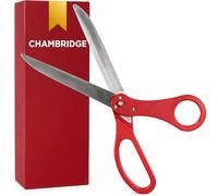 25 Inch Grand Opening Scissors Red - 25 Inch Red Scissors Giant Shears for Ribbon Cutting Ceremony Heavy Duty Giant Ribbon Cutting Shears for Inauguration Ceremonies & Special Events
