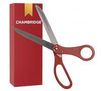 25 Inch Grand Opening Scissors Red - 25 Inch Red Scissors Giant Shears for Ribbon Cutting Ceremony Heavy Duty Giant Ribbon Cutting Shears for Inauguration Ceremonies & Special Events