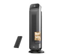 Dreo 25 Inch Electric Heaters for Home, 70° Oscillating Fan Heater with Remote, 32dB Silent Ceramic Space Heater for Large Room, Low Energy, 3-Mode 3-Speed, Timer, Overheating&Tip-Over Protection